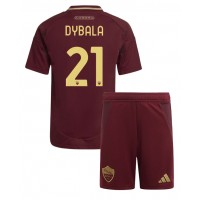 AS Roma Paulo Dybala #21 Replika babykläder Hemmaställ Barn 2024-25 Kortärmad (+ korta byxor)